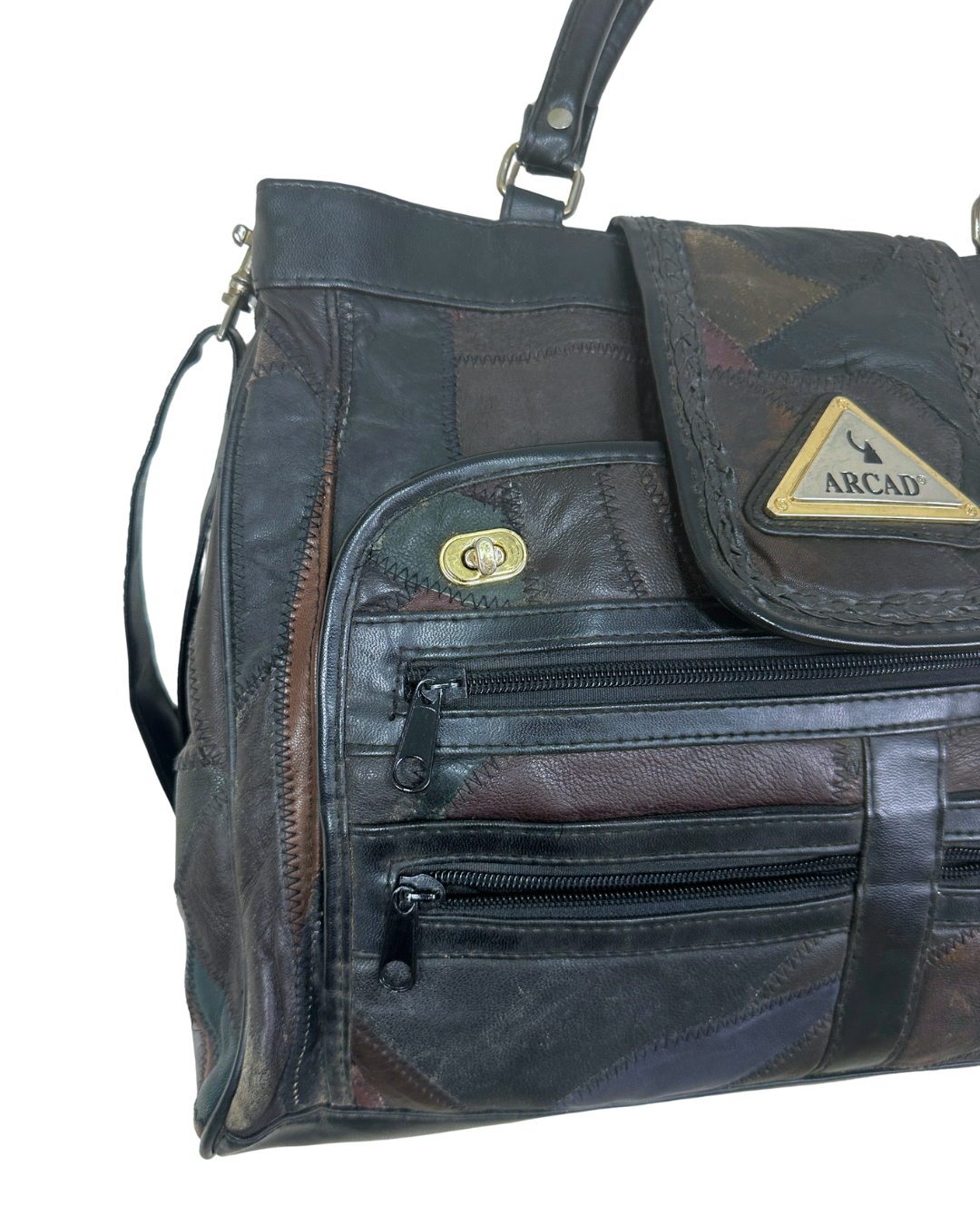 Arcad Patch Work Multi-Color Genuine Leather Bag