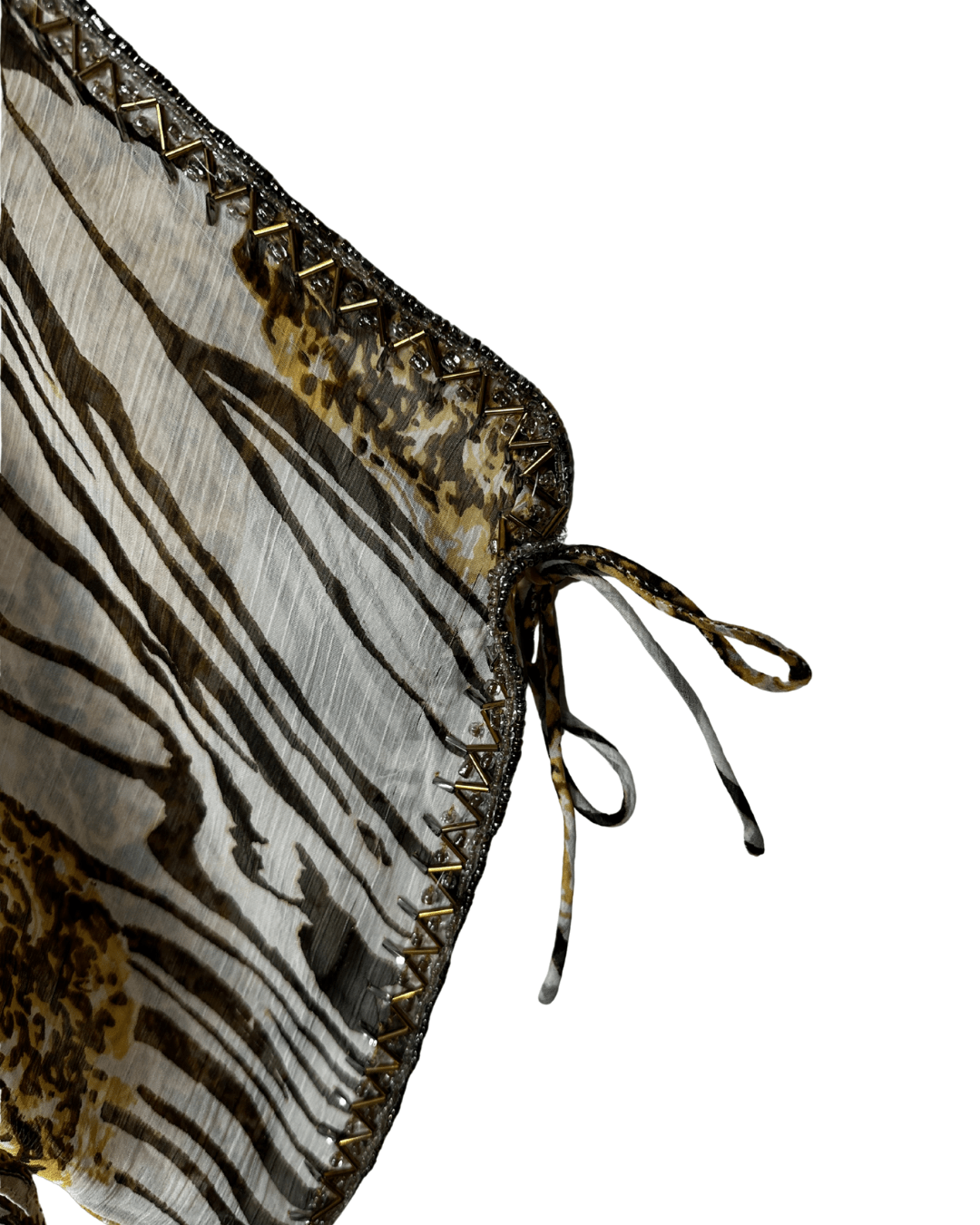 Arden B. Embellished Sheer Leopard Top - Funkify