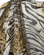 Arden B. Embellished Sheer Leopard Top - Funkify