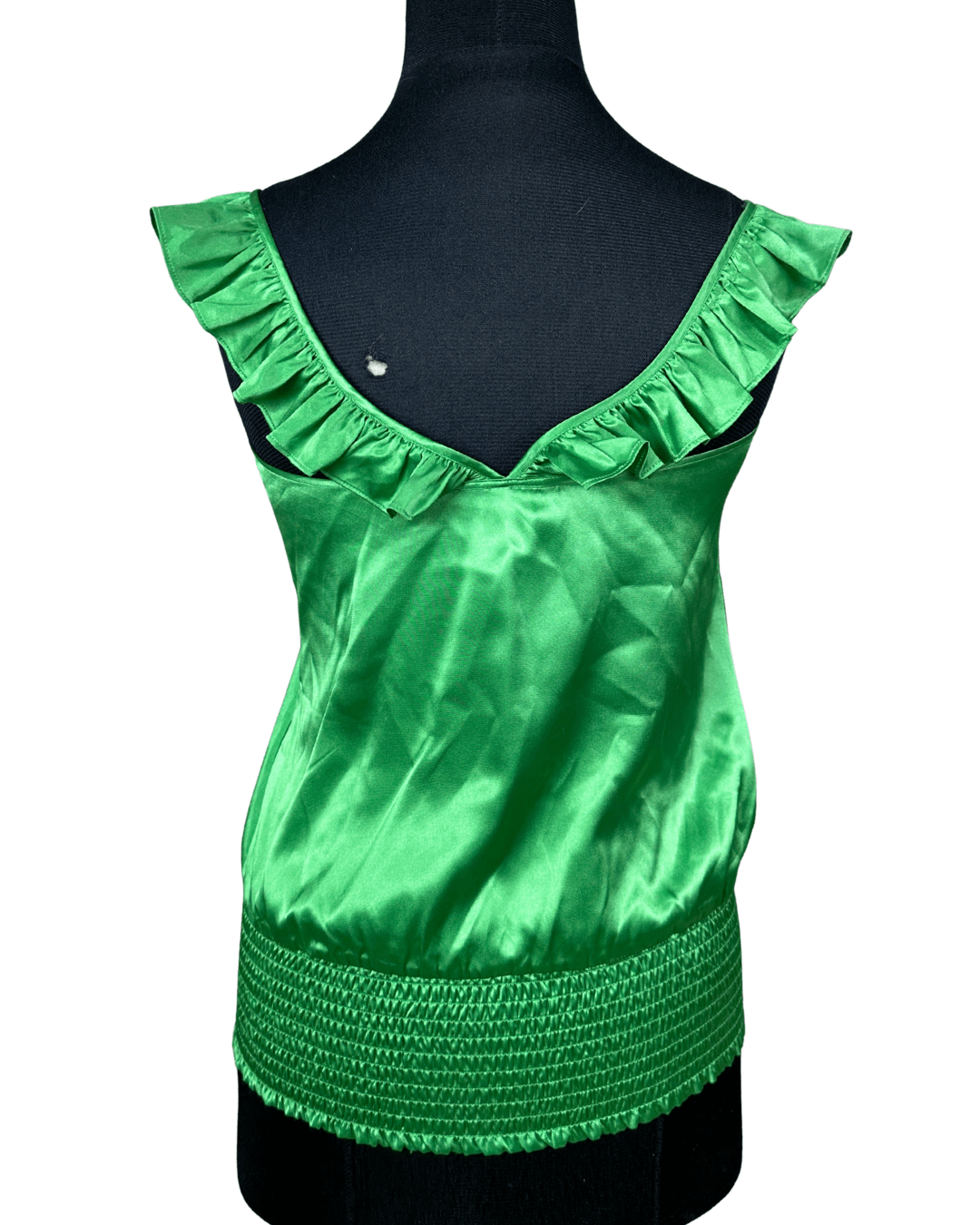 Arden B. Satin Ruffle Top XS - Funkify