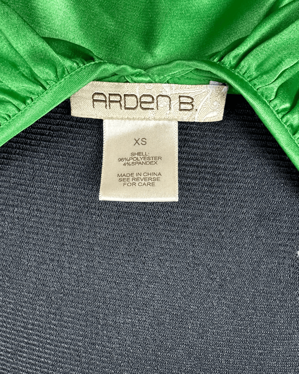 Arden B. Satin Ruffle Top XS - Funkify