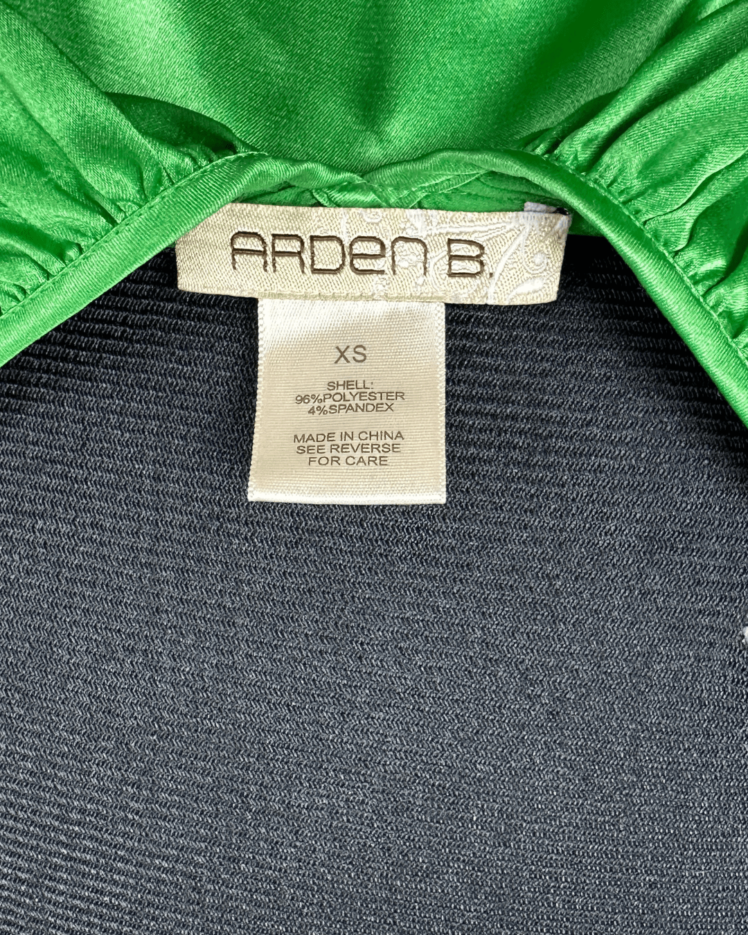 Arden B. Satin Ruffle Top XS - Funkify