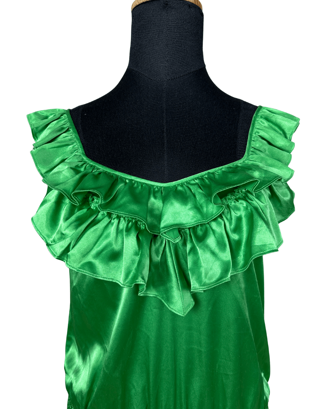 Arden B. Satin Ruffle Top XS - Funkify