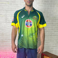 Asics Cricket Australia Quarter-zip Shirt Small - Funkify