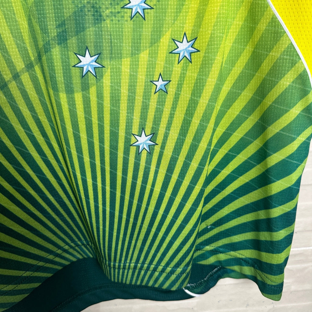 Asics Cricket Australia Quarter-zip Shirt Small - Funkify