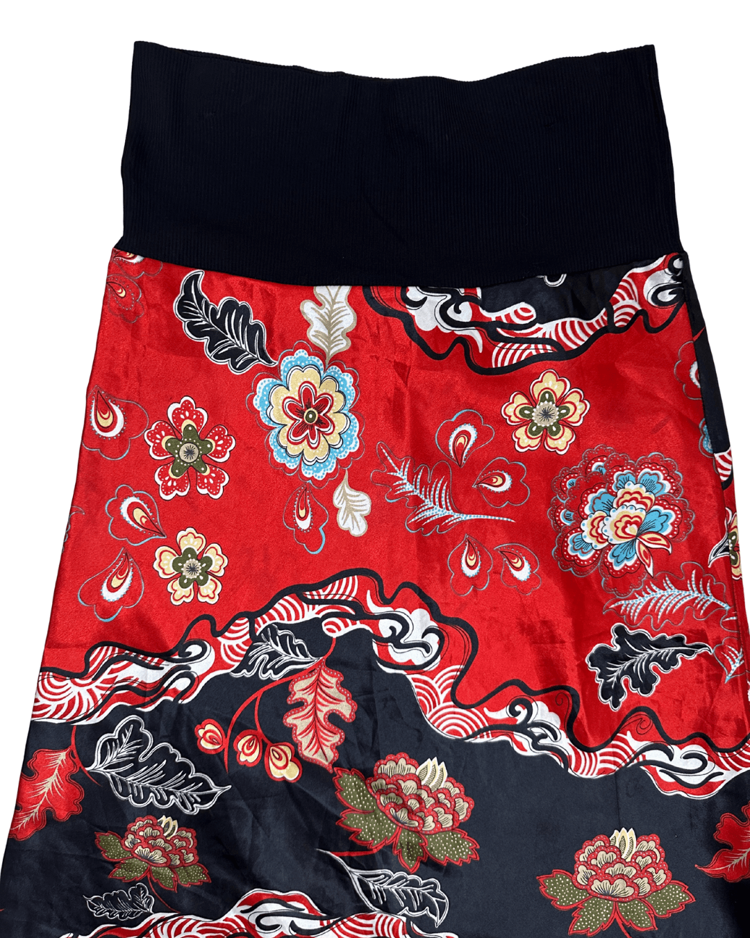Asymmetrical Satin Skirt - Funkify
