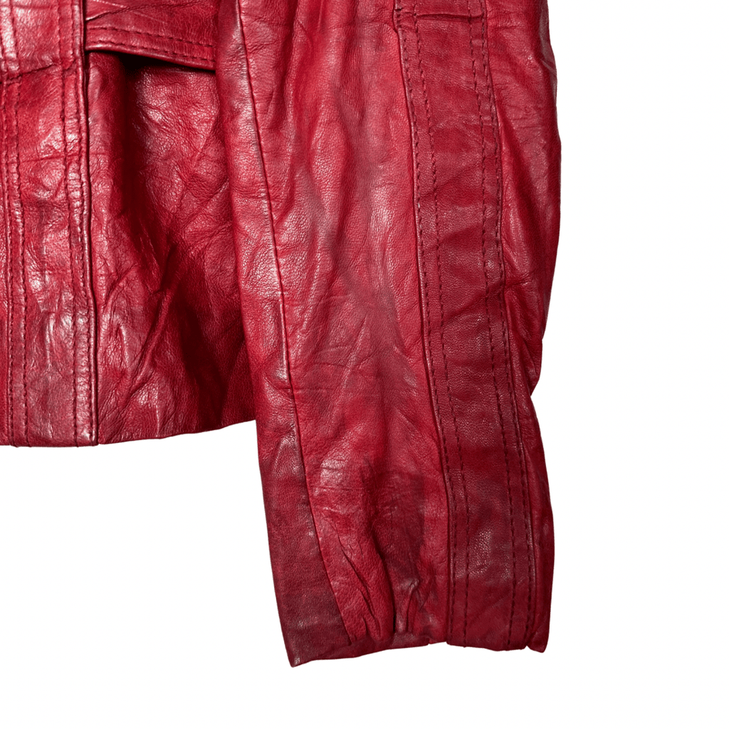 Auluna Geuine Leather Women's Jacket with Belt - Funkify