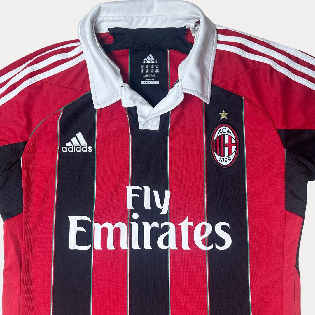 Authentic Adidas AC Milan 2012/2013 Home Football Jersey - Funkify
