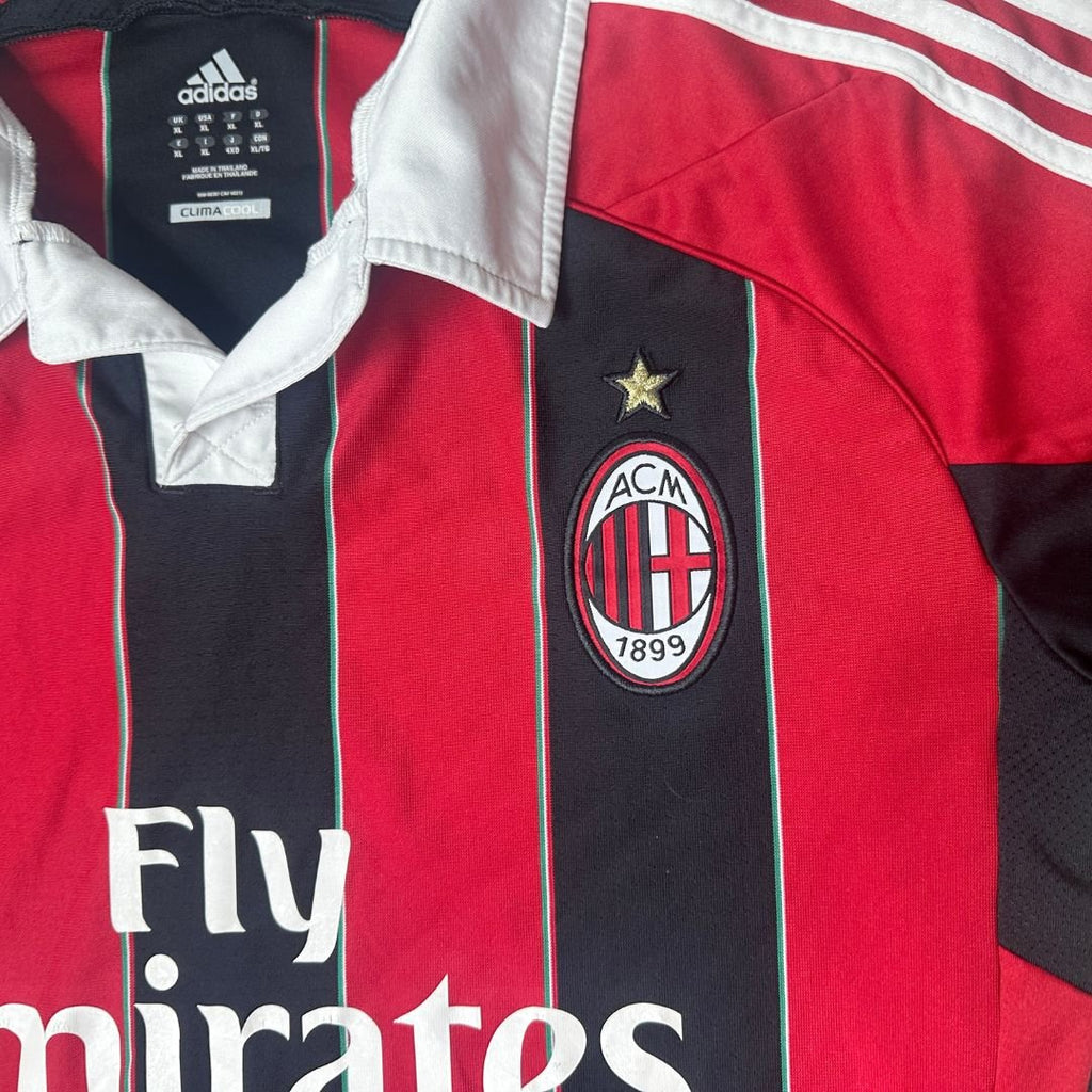 Authentic Adidas AC Milan 2012/2013 Home Football Jersey - Funkify