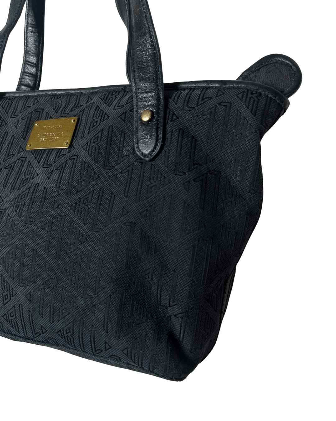 Authentic Lauren by Ralph Lauren Monogram Tote Bag - Funkify