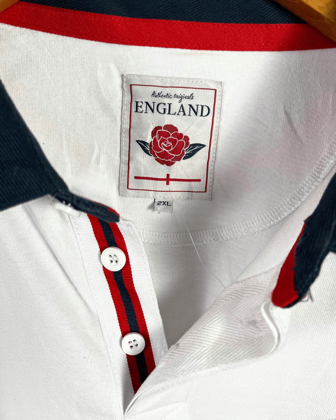 Authentic Originals England Polo - Neck Sweatshirt 2XL - Funkify