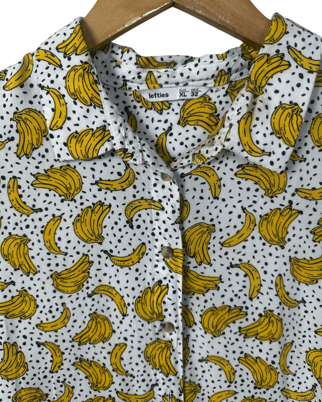 Banana Pattern Women's Shirt - Women's XL - Funkify