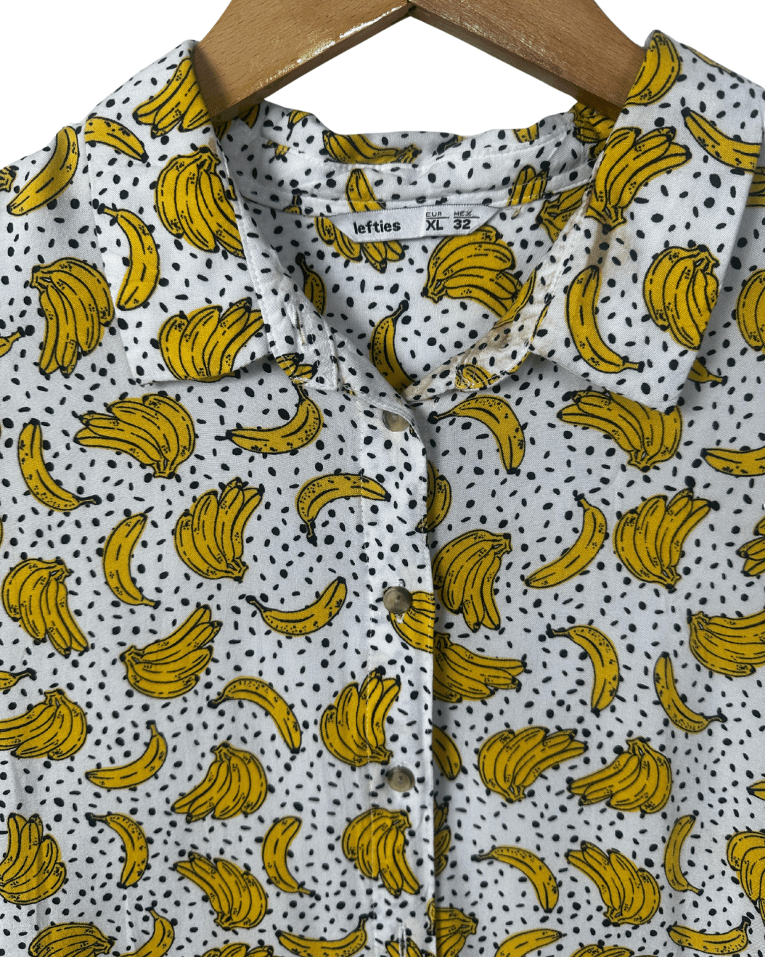 Banana Pattern Women's Shirt - Women's XL - Funkify