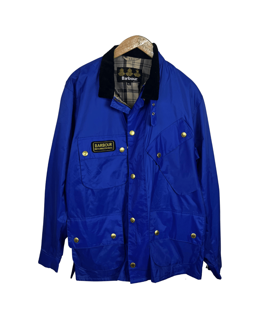 Barbour A7 International Waxed Cotton Multipocket Jacket - XL - Funkify