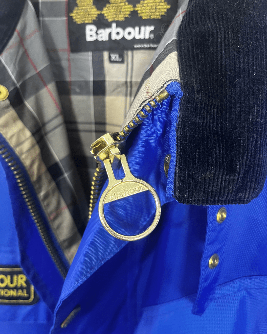 Barbour A7 International Waxed Cotton Multipocket Jacket - XL - Funkify