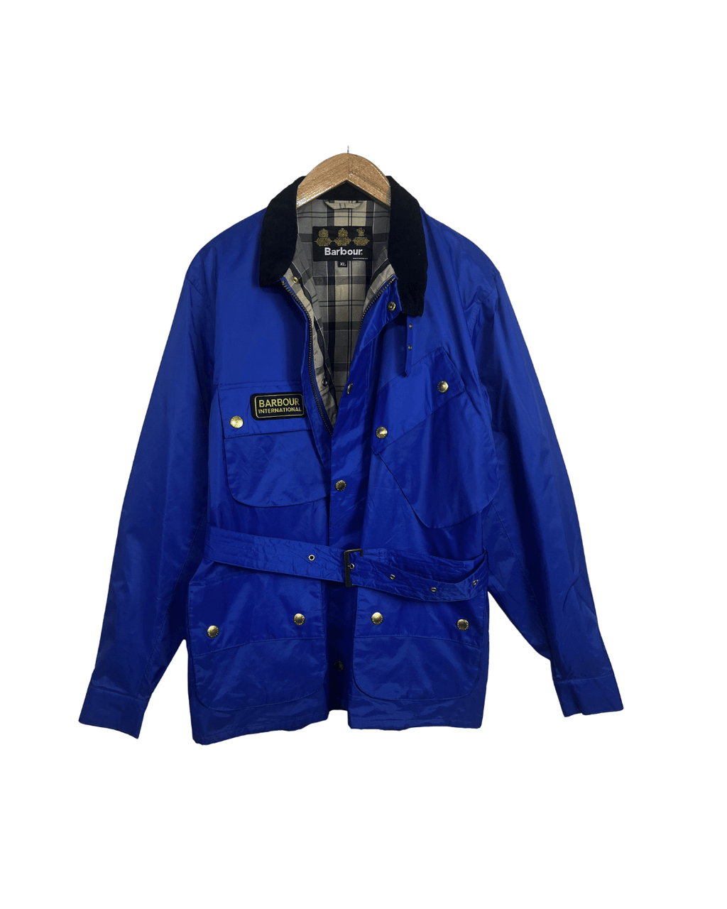 Barbour A7 International Waxed Cotton Multipocket Jacket - XL - Funkify