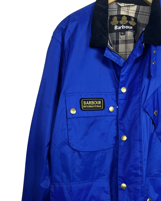 Barbour A7 International Waxed Cotton Multipocket Jacket - XL - Funkify