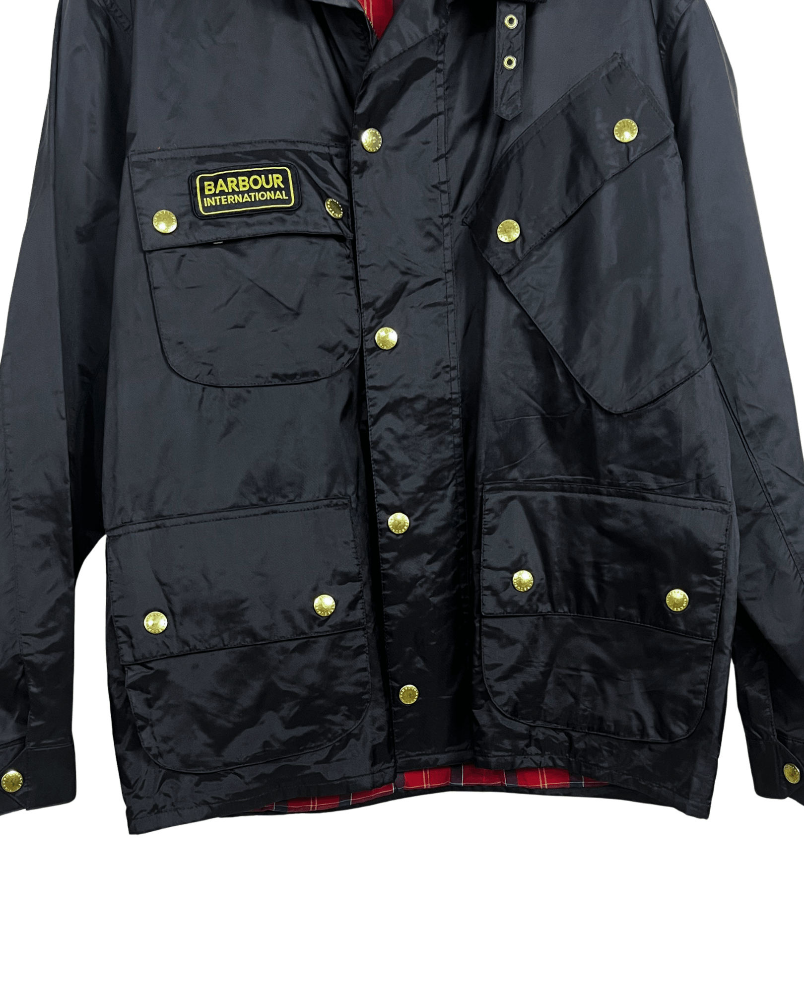 Barbour A7 International Waxed Cotton Multipocket Jacket - XL - Funkify
