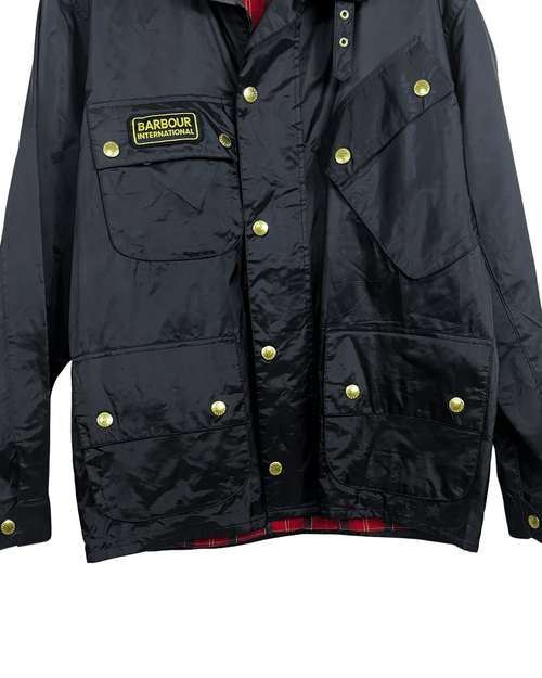 Barbour A7 International Waxed Cotton Multipocket Jacket - XL - Funkify