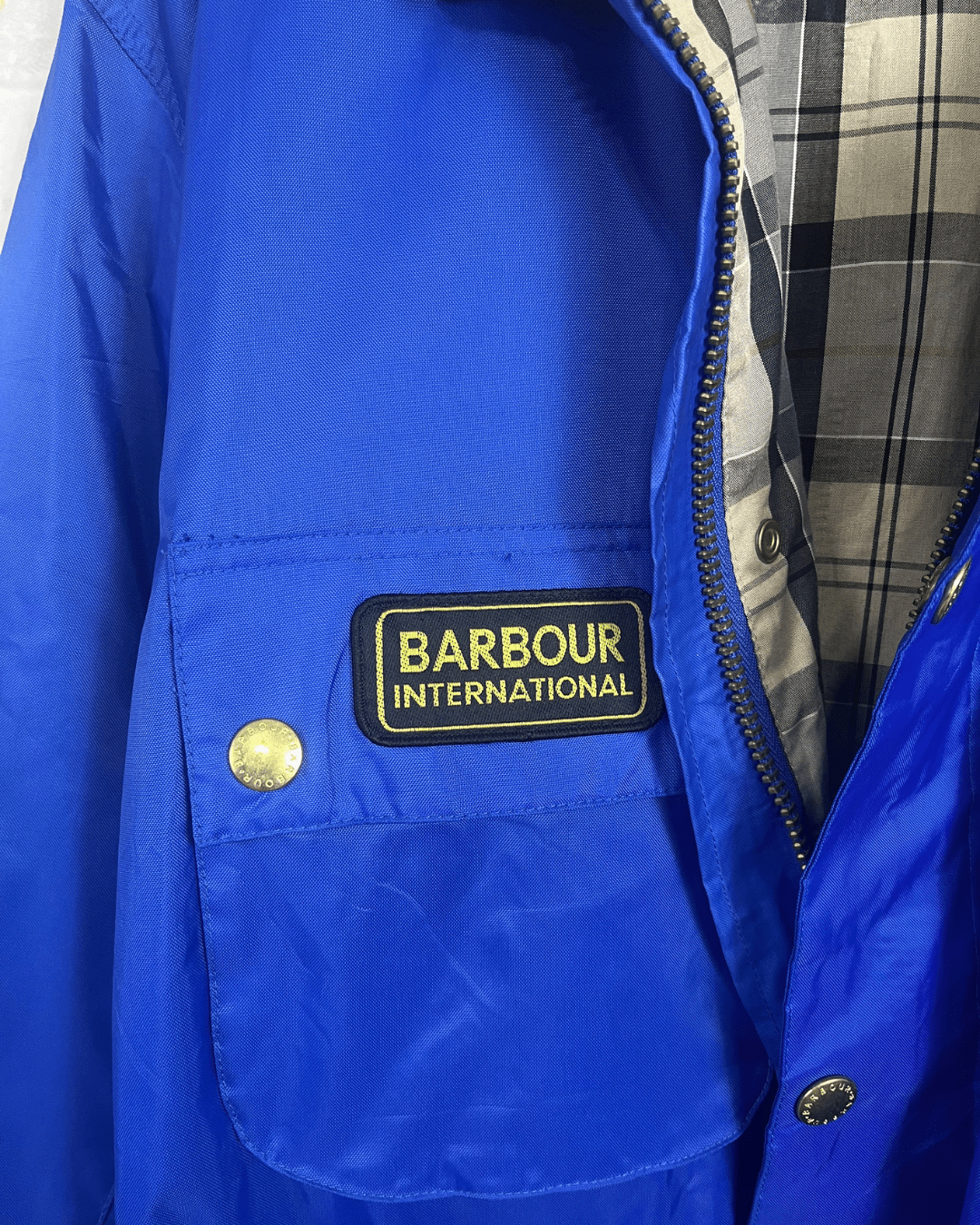 Barbour A7 International Waxed Cotton Multipocket Jacket - XL - Funkify