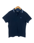 Barbour Navy Polo Shirt - Medium - Funkify