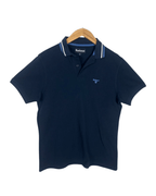 Barbour Navy Polo Shirt - Medium - Funkify