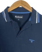 Barbour Navy Polo Shirt - Medium - Funkify