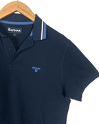 Barbour Navy Polo Shirt - Medium - Funkify