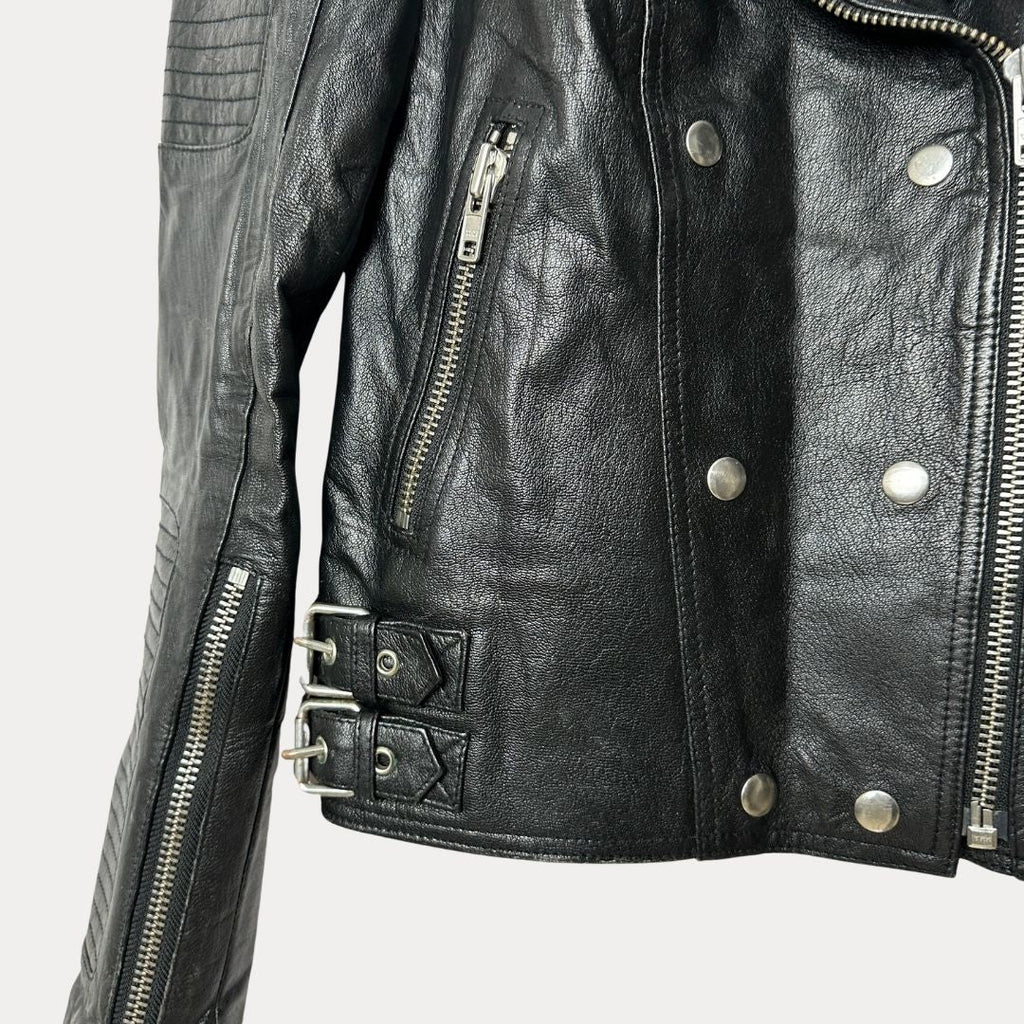 Bardot Genuine Leather Jacket Medium - Funkify