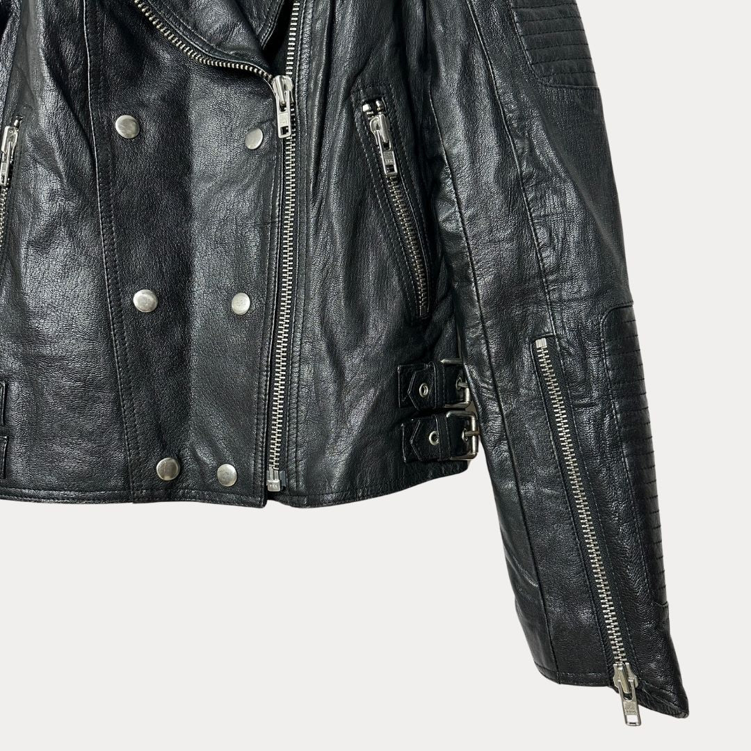 Bardot Genuine Leather Jacket Medium - Funkify