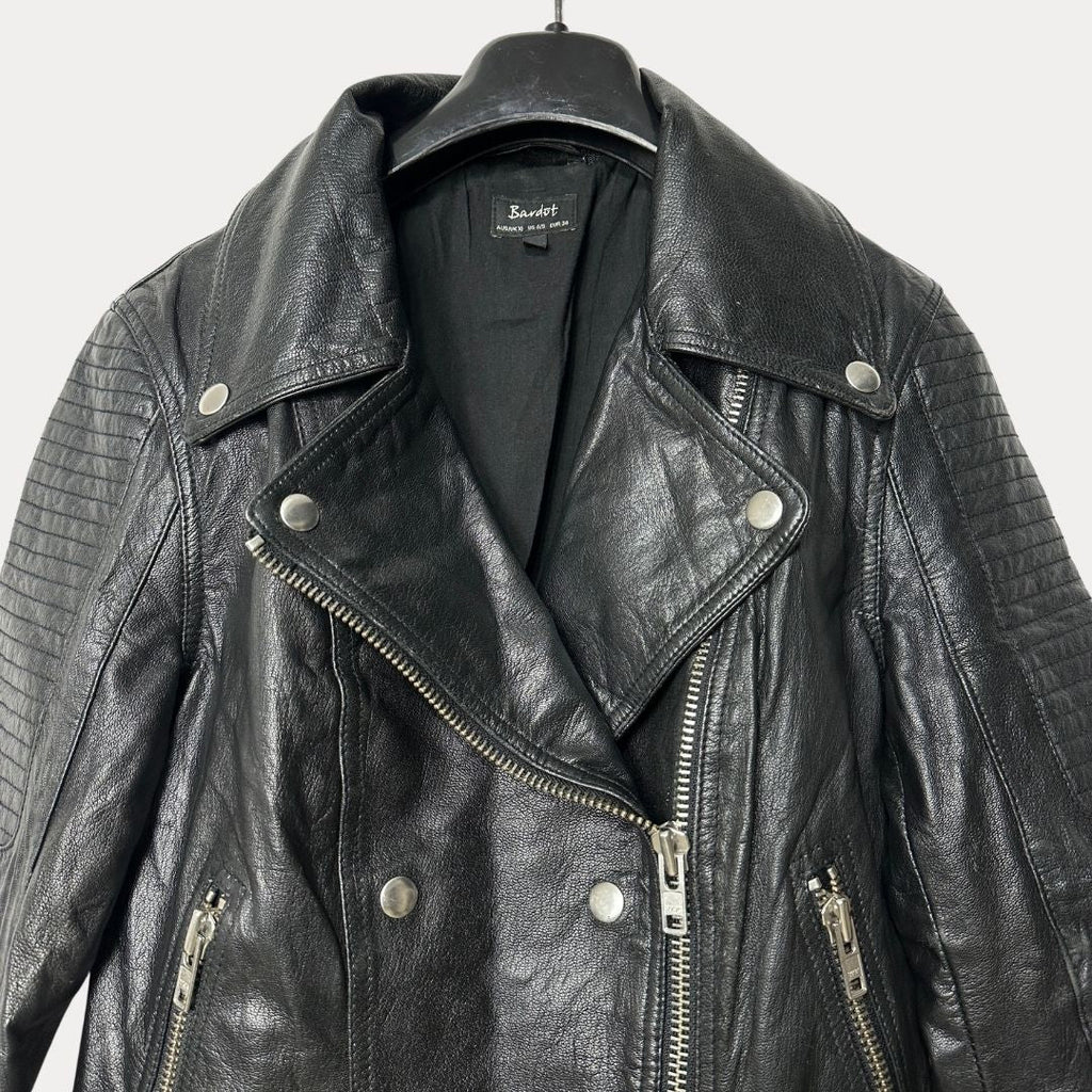 Bardot Genuine Leather Jacket Medium - Funkify