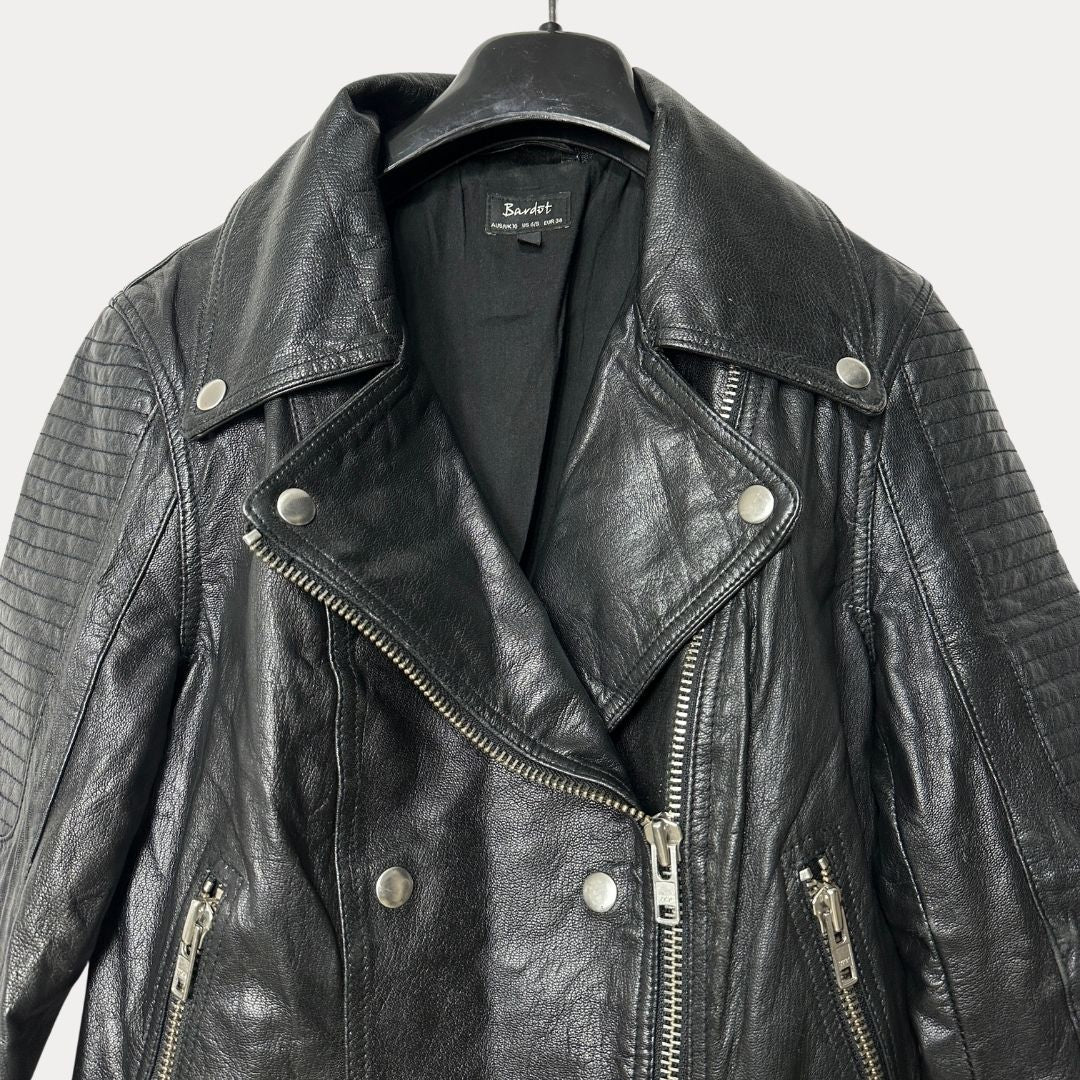 Bardot Genuine Leather Jacket Medium - Funkify