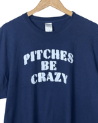Baseball 'Pitches Be Crazy' 9 Graphic T-shirt 2XL - Funkify