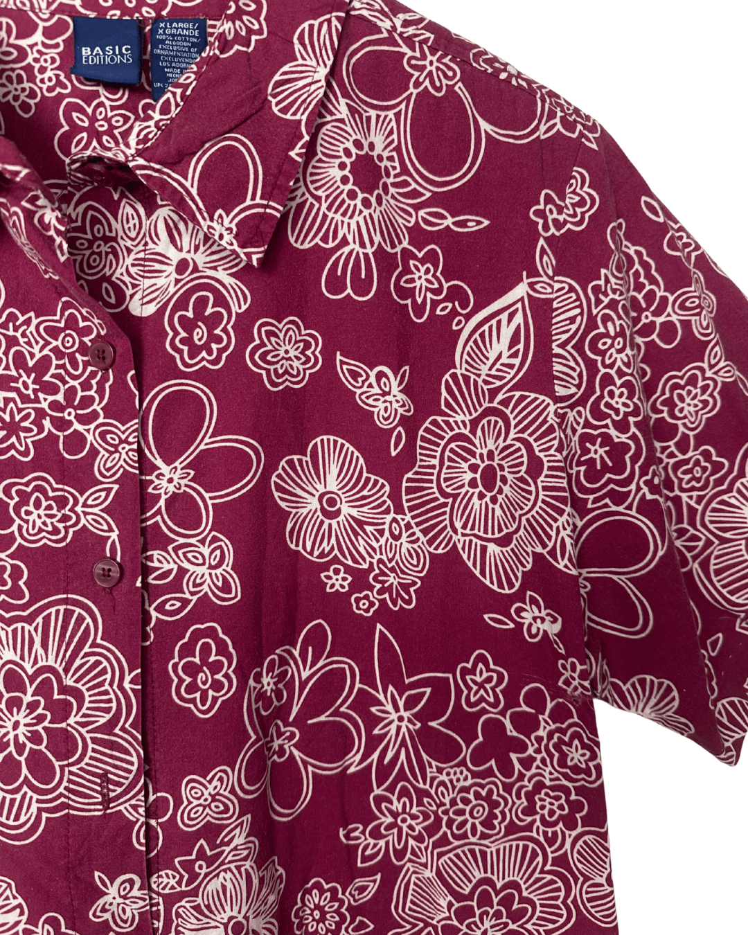 Basic Editions Shirt Women's XL - Funkify