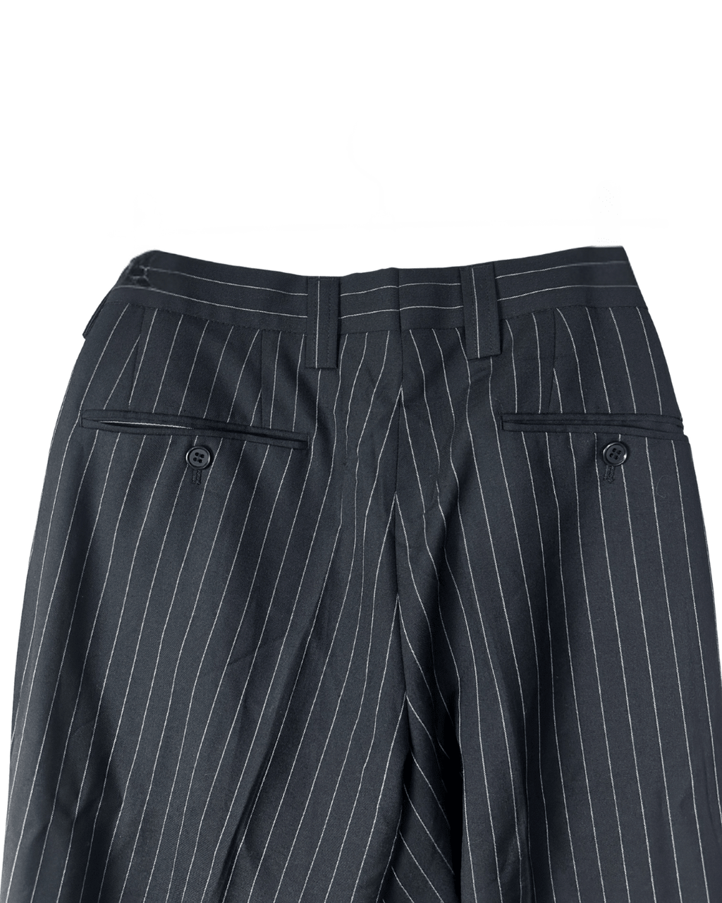 Batistini Striped Wool - Blend Full Suit - Size 50 - Funkify