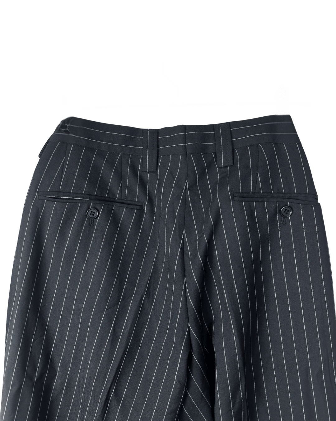 Batistini Striped Wool - Blend Full Suit - Size 50 - Funkify