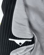 Batistini Striped Wool - Blend Full Suit - Size 50 - Funkify