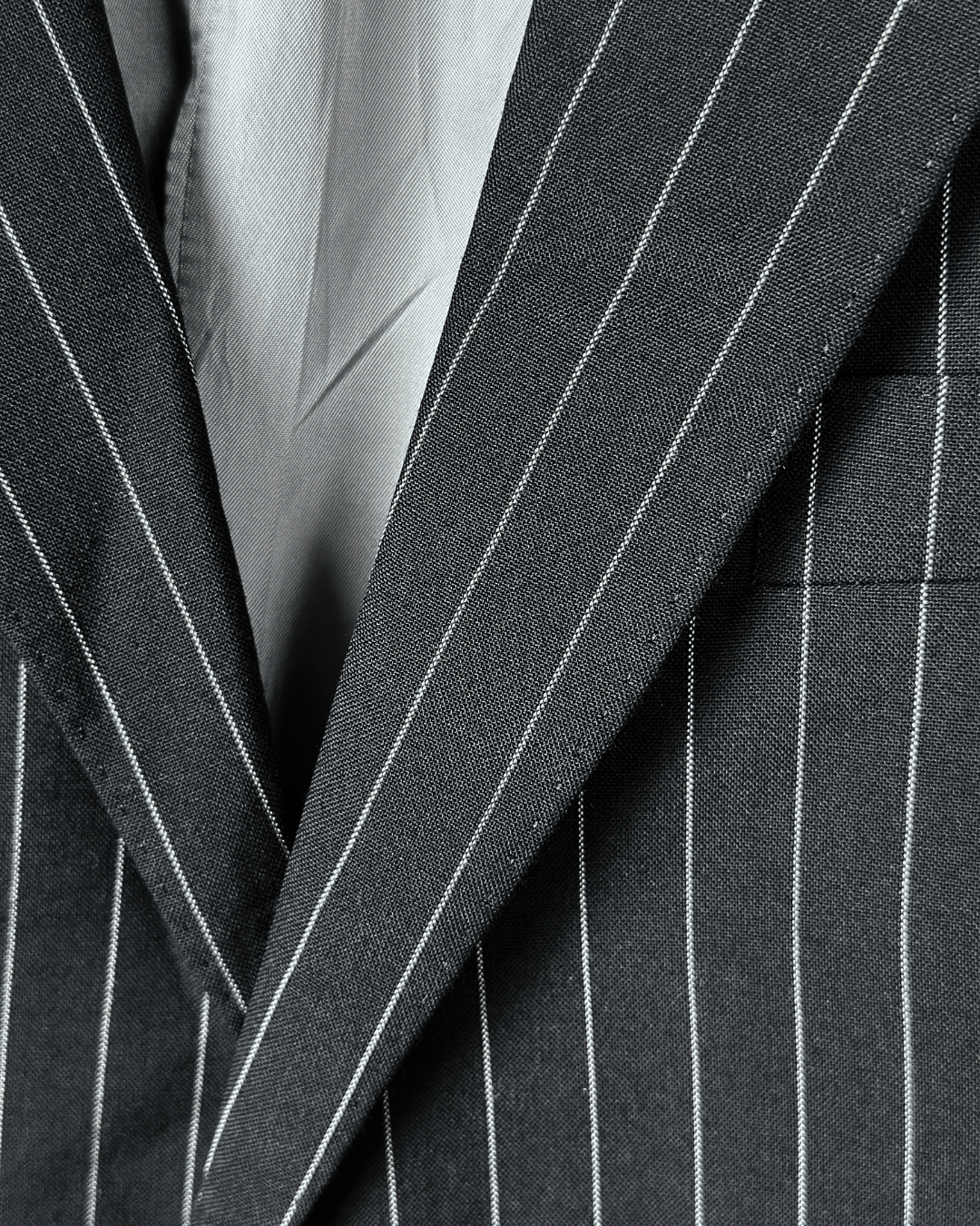Batistini Striped Wool - Blend Full Suit - Size 50 - Funkify