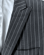 Batistini Striped Wool - Blend Full Suit - Size 50 - Funkify