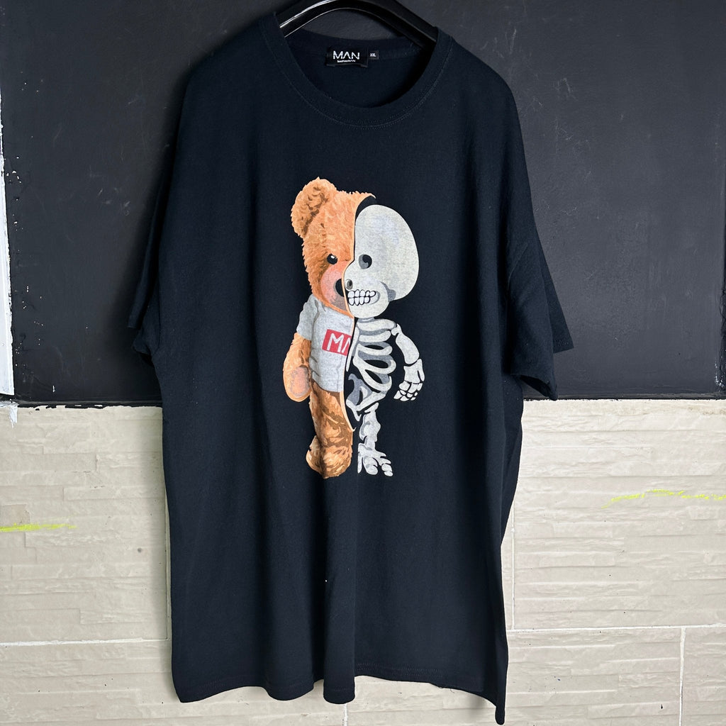 Bear Skeleton Graphic Tee - Funkify