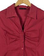 Bella Persona Ruched Fitted Women's Shirt XL - Funkify