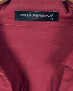 Bella Persona Ruched Fitted Women's Shirt XL - Funkify
