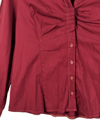 Bella Persona Ruched Fitted Women's Shirt XL - Funkify