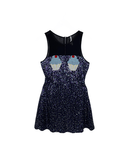 Belle Sequin Cupcake Dress - Medium - Funkify