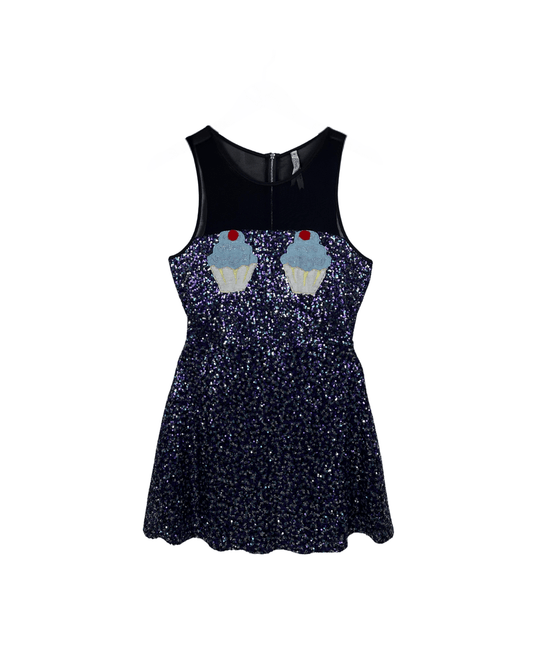 Belle Sequin Cupcake Dress - Medium - Funkify
