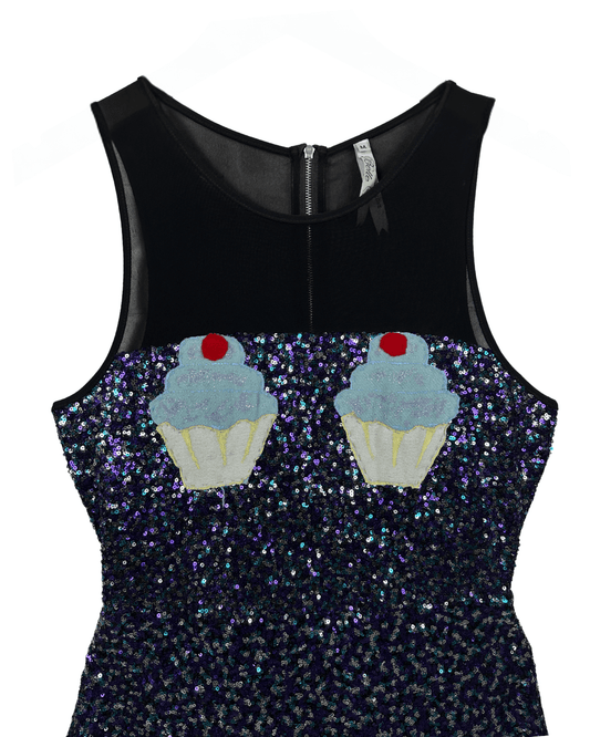 Belle Sequin Cupcake Dress - Medium - Funkify
