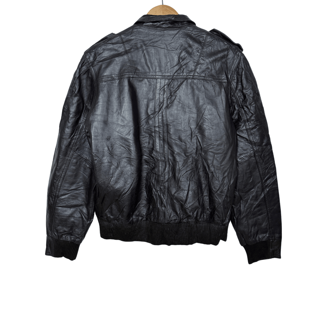 Ben Sherman Brown Genuine Leather Jacket Medium - Funkify