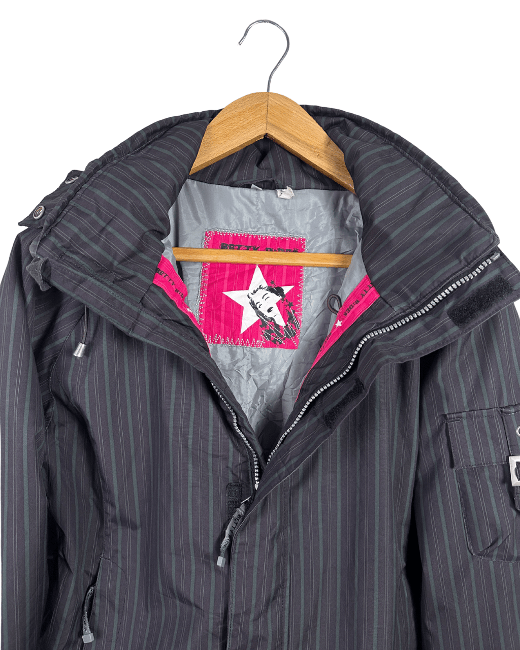 Betty Rides Pinstripe Collection Women's Jacket Medium - Funkify