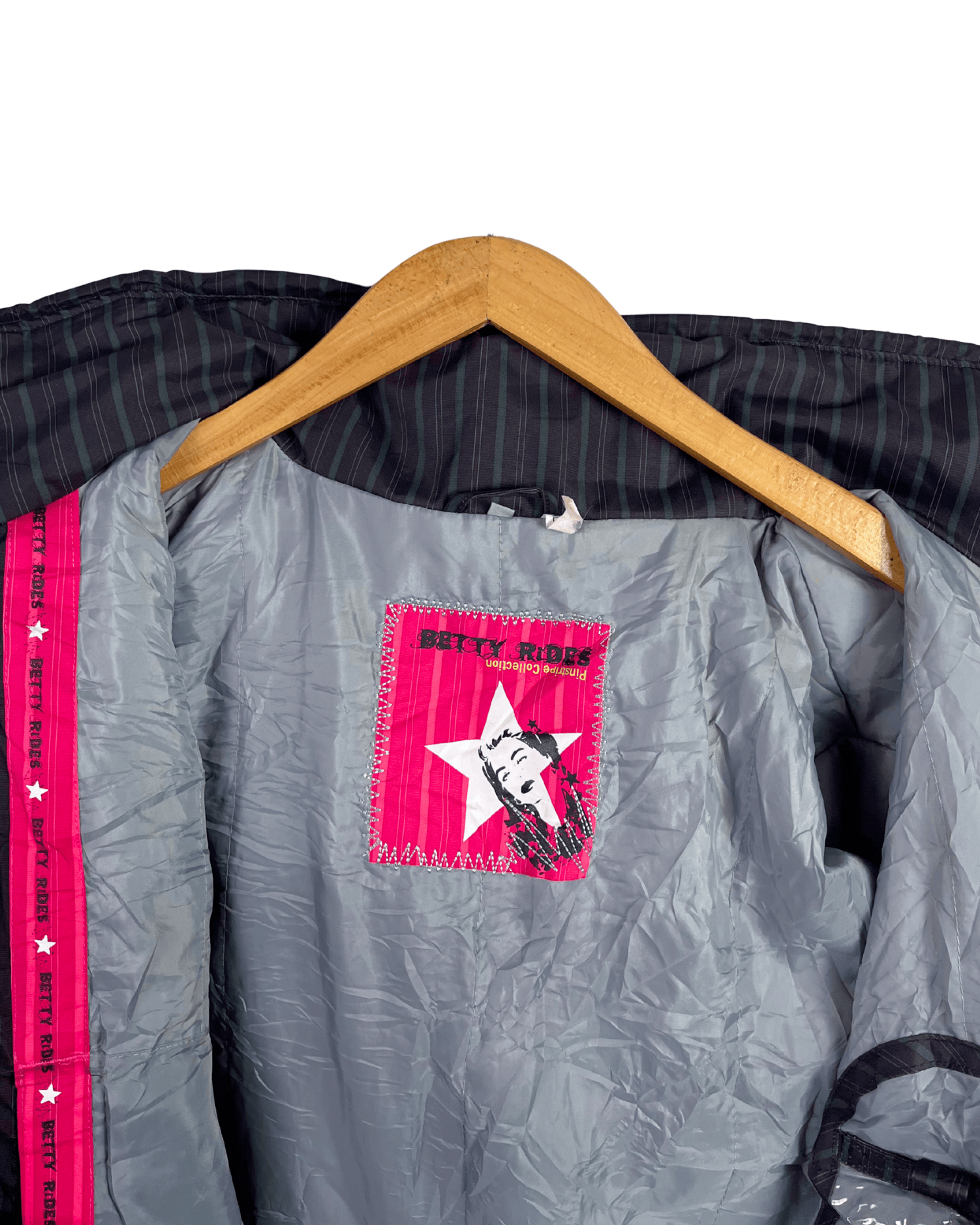 Betty Rides Pinstripe Collection Women's Jacket Medium - Funkify