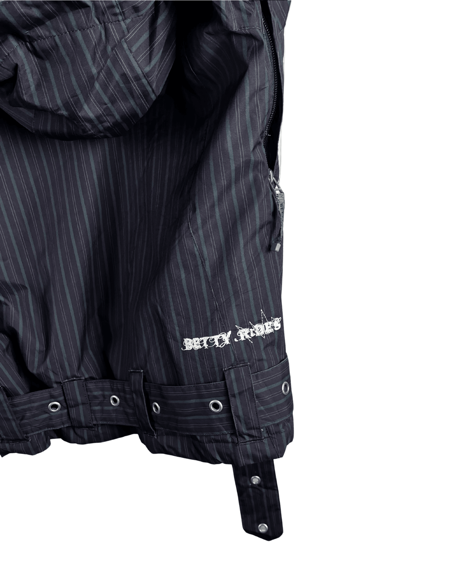 Betty Rides Pinstripe Collection Women's Jacket Medium - Funkify